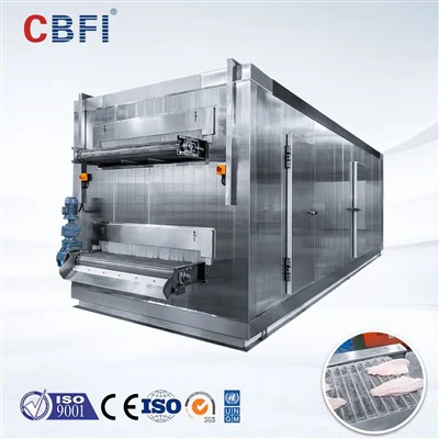 O'zaro o'rnatilgan tez muzlatish mashinasi PLC + sensorli ekran